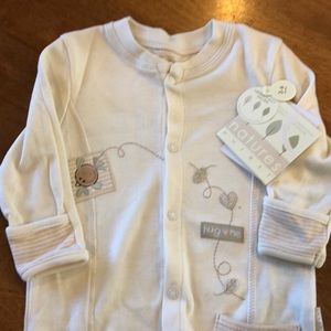 Organic Cotton footed sleeper.